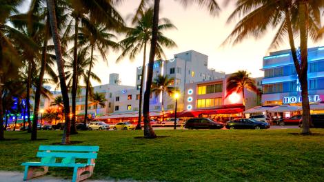 Ocean Drive dans le quartier de South Beach