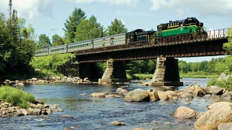 Seeing the countryside via the Adirondack Scenic Railroad 