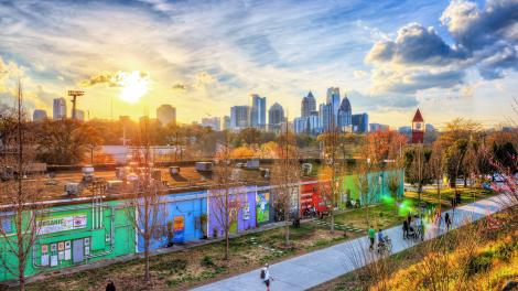 The BeltLine, a walking and biking thoroughfare dotted with public art and connecting the city’s neighborhoods