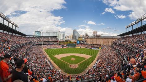 Watching an Orioles game at Camden Yards in Baltimore, Maryland Watching an Orioles game at Camden Yards in Baltimore, Maryland