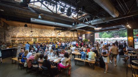 Refeição no Whiskey Kitchen em Raleigh