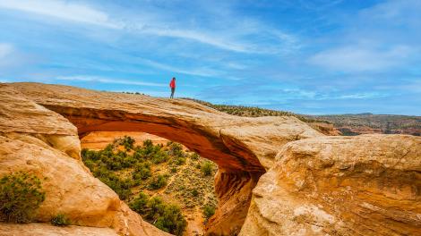 Admira las majestuosas vistas de Black Ridge Canyons Wilderness desde los Rattlesnake Arches, que se encuentran cerca de Grand Junction, Colorado