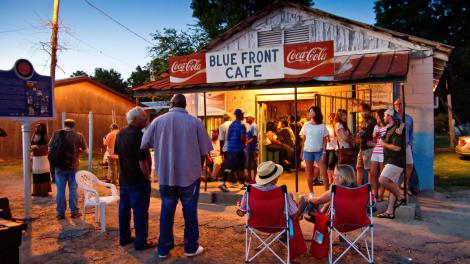 The historic Blue Front Café, Mississippi’s oldest continuously operating juke joint