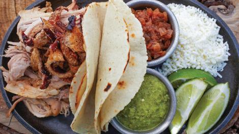 Tacos en The Woodshed, en Fort Worth, Texas