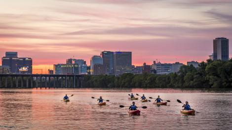 Kayaking in Richmond, Virginia