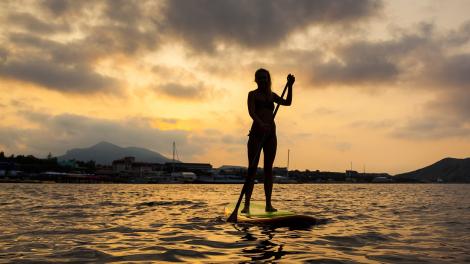 Paddleboarding in Maui