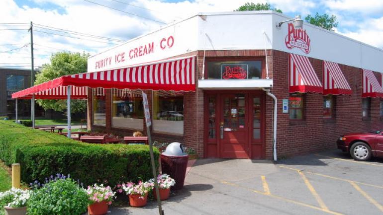 Historic Purity Ice Cream Company in Ithaca, New York 