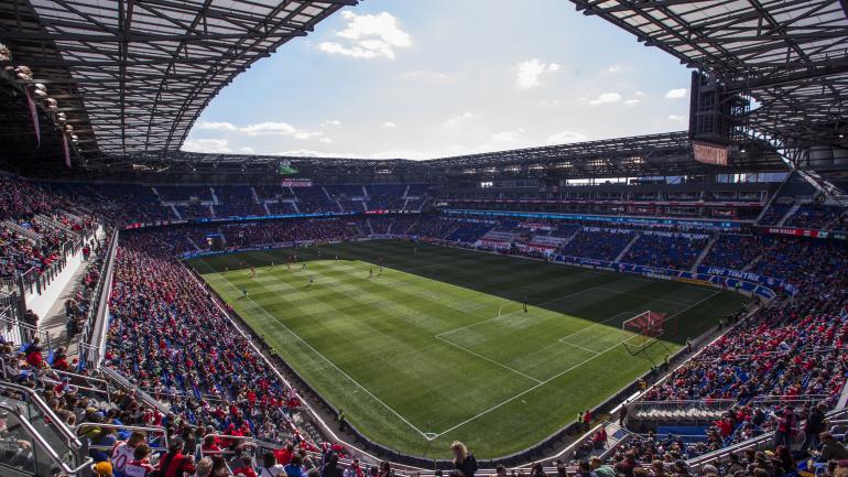 A view from the stands in Red Bull Arena