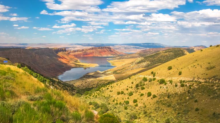 Cycling through Flaming Gorge National Recreation Area