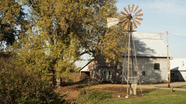 Barn along Willamette Scenic Bikeway, Oregon