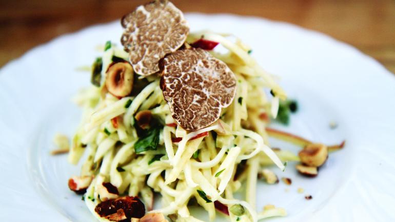 Inspired entree plating at the Oregon Truffle Festival