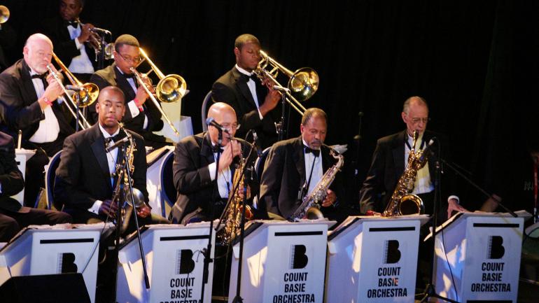 The legendary Count Basie Orchestra, founded in 1935
