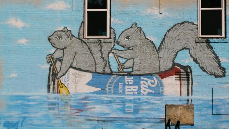 Pared artística en Mineápolis