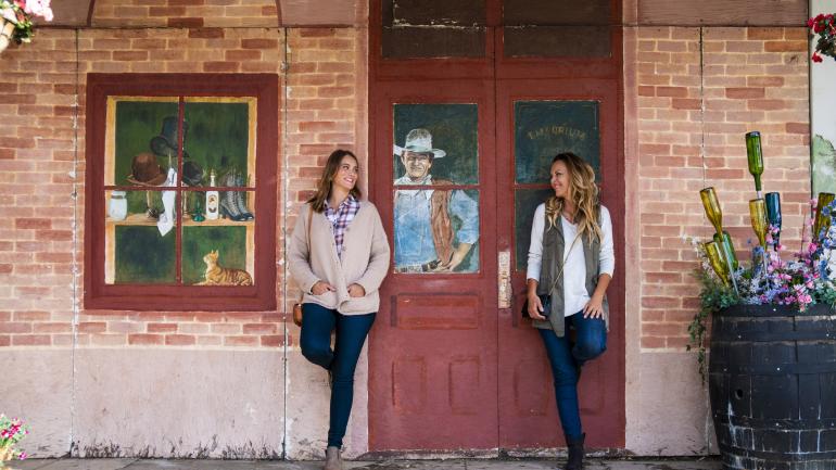 Fun photo opportunity with local art in Coulterville, California