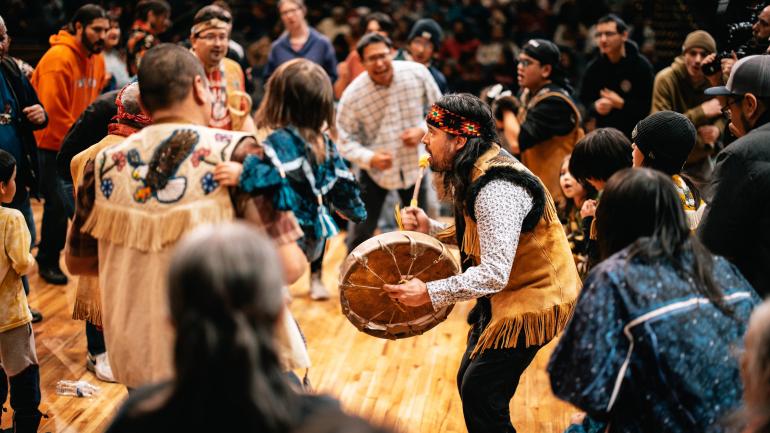 Athabascan dancers at the Festival of Native Arts in Fairbanks