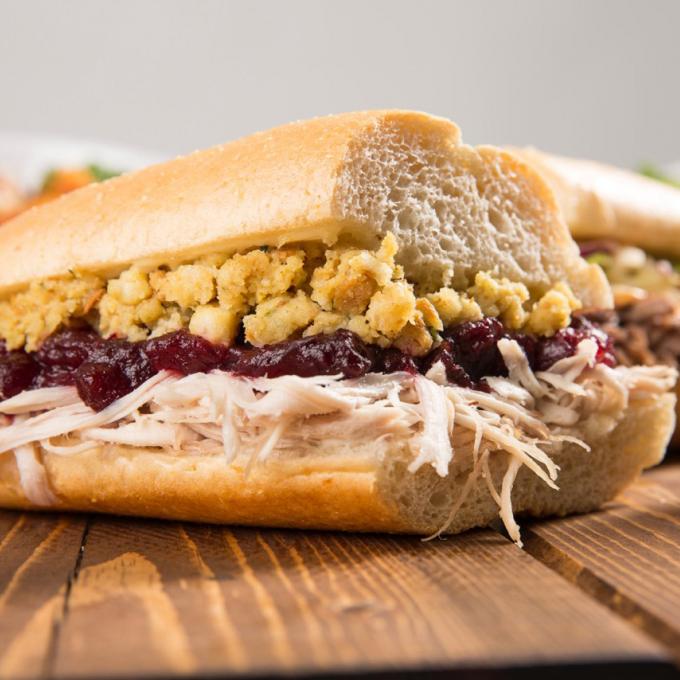 Capriotti’s “the Bobbie” sandwich, a Wilmington staple filled with Thanksgiving leftovers