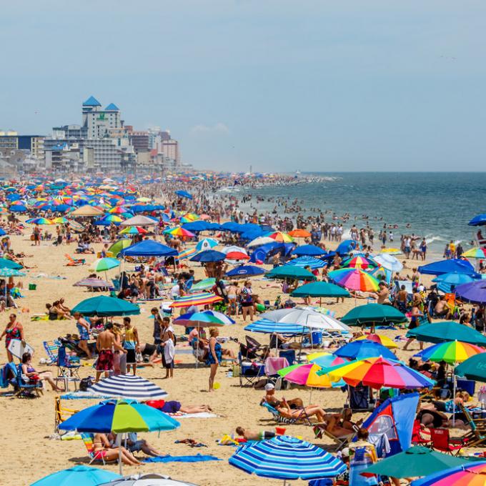 A busy, beautiful day in Ocean City