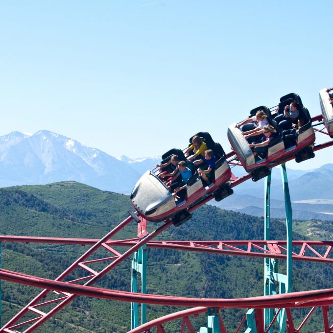 The USA's highest roller coaster at Glenwood Caverns Adventure Park