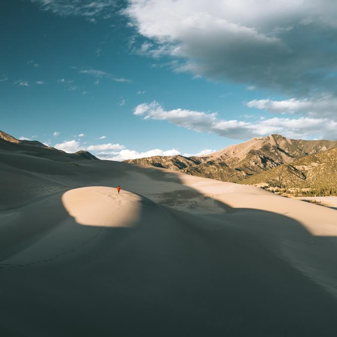 The expansive sands of Great Sand Dunes National Park and Preserve in Colorado