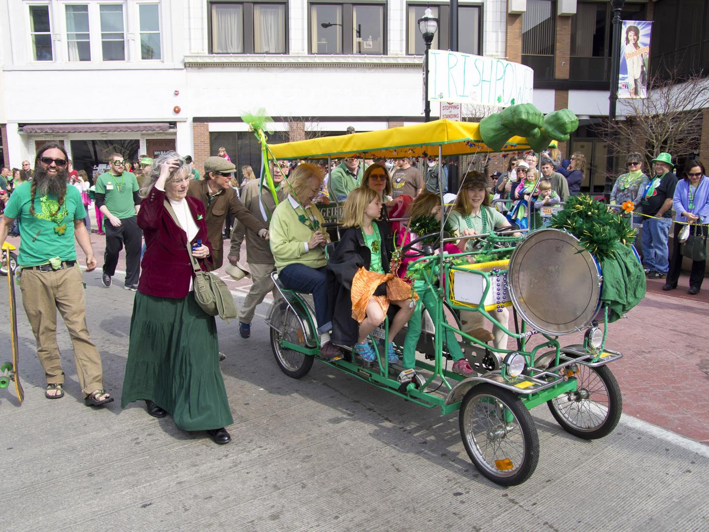 Family-friendly revelry at the annual St. Patrick’s Day Parade