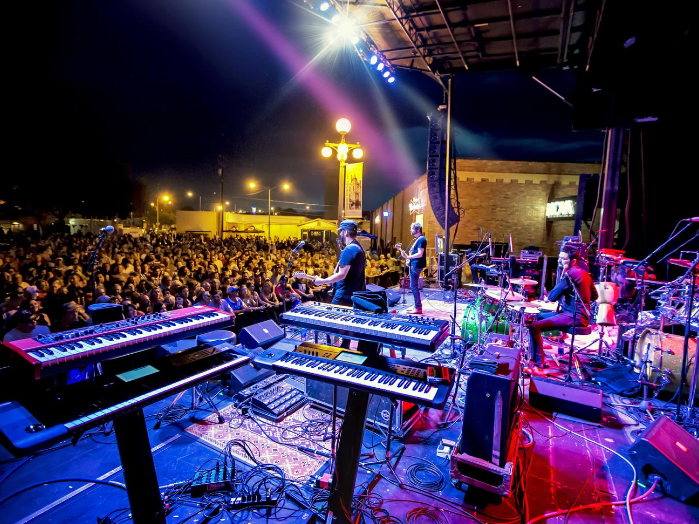 Performing for the crowd at the Magic City Blues Festival
