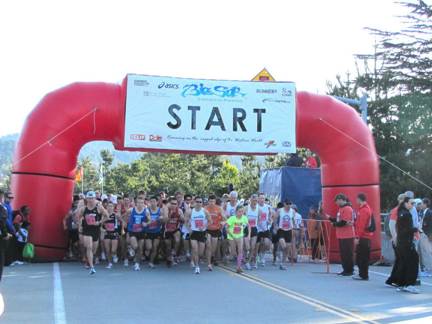 Runners leave their marks at the Big Sur International Marathon