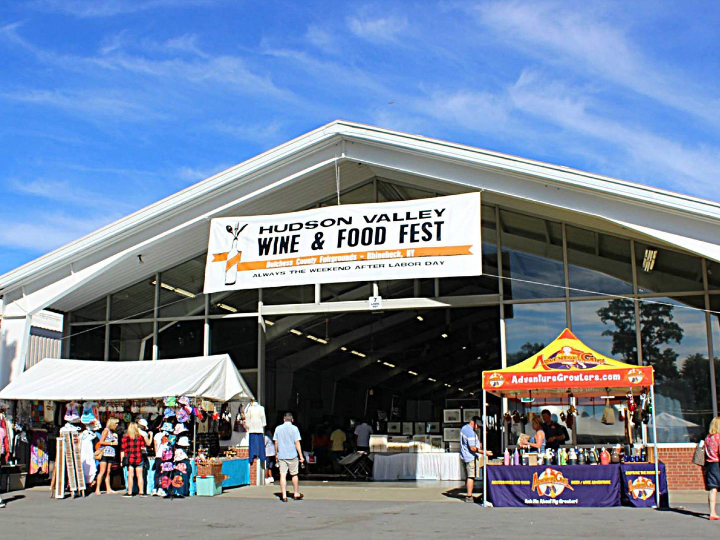 Enticing entrance to Hudson Valley Food and Wine Fest
