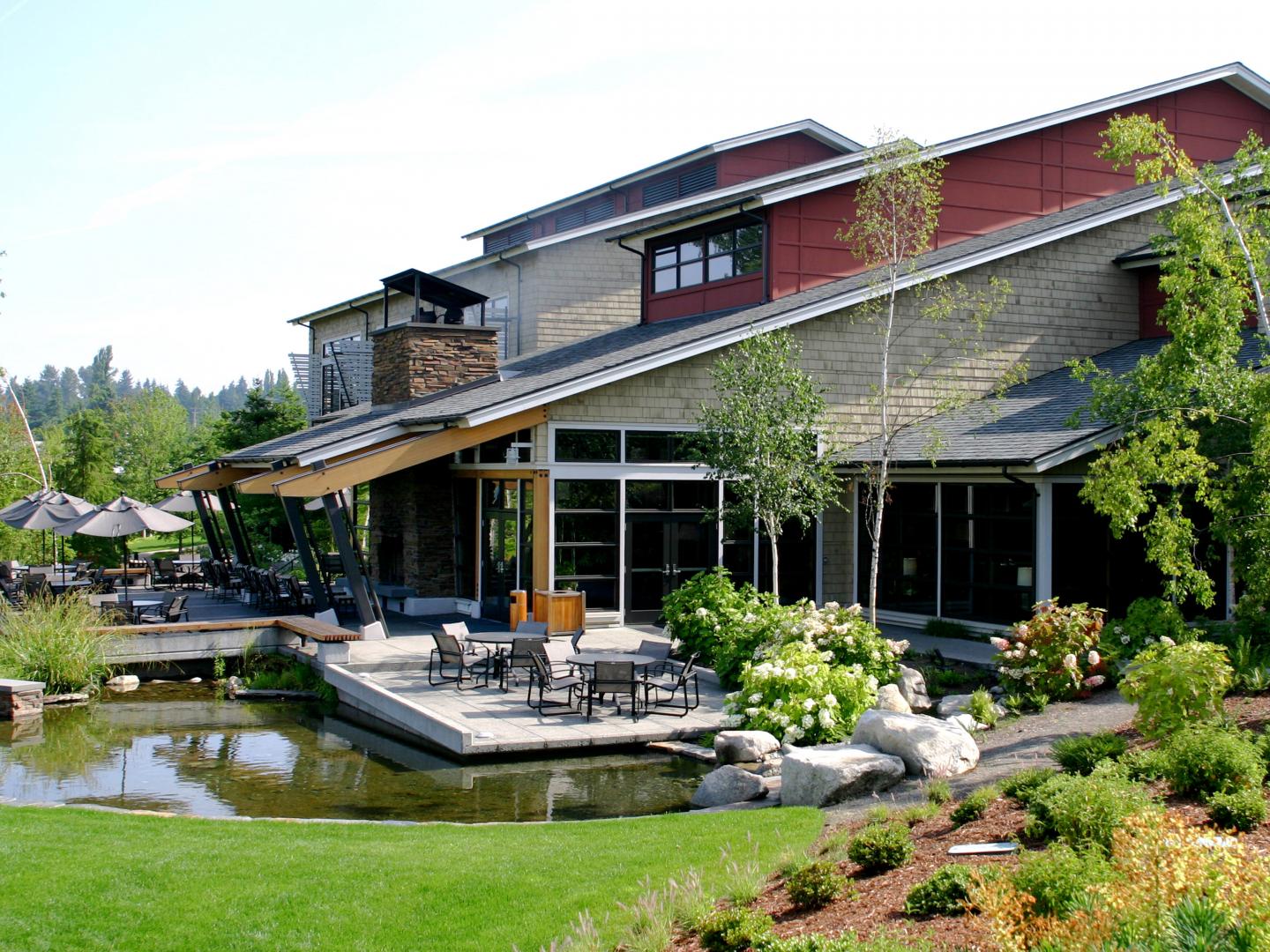 ウィンター・トリュフ・フェスティバルが行われるシダーブルックロッジの外観