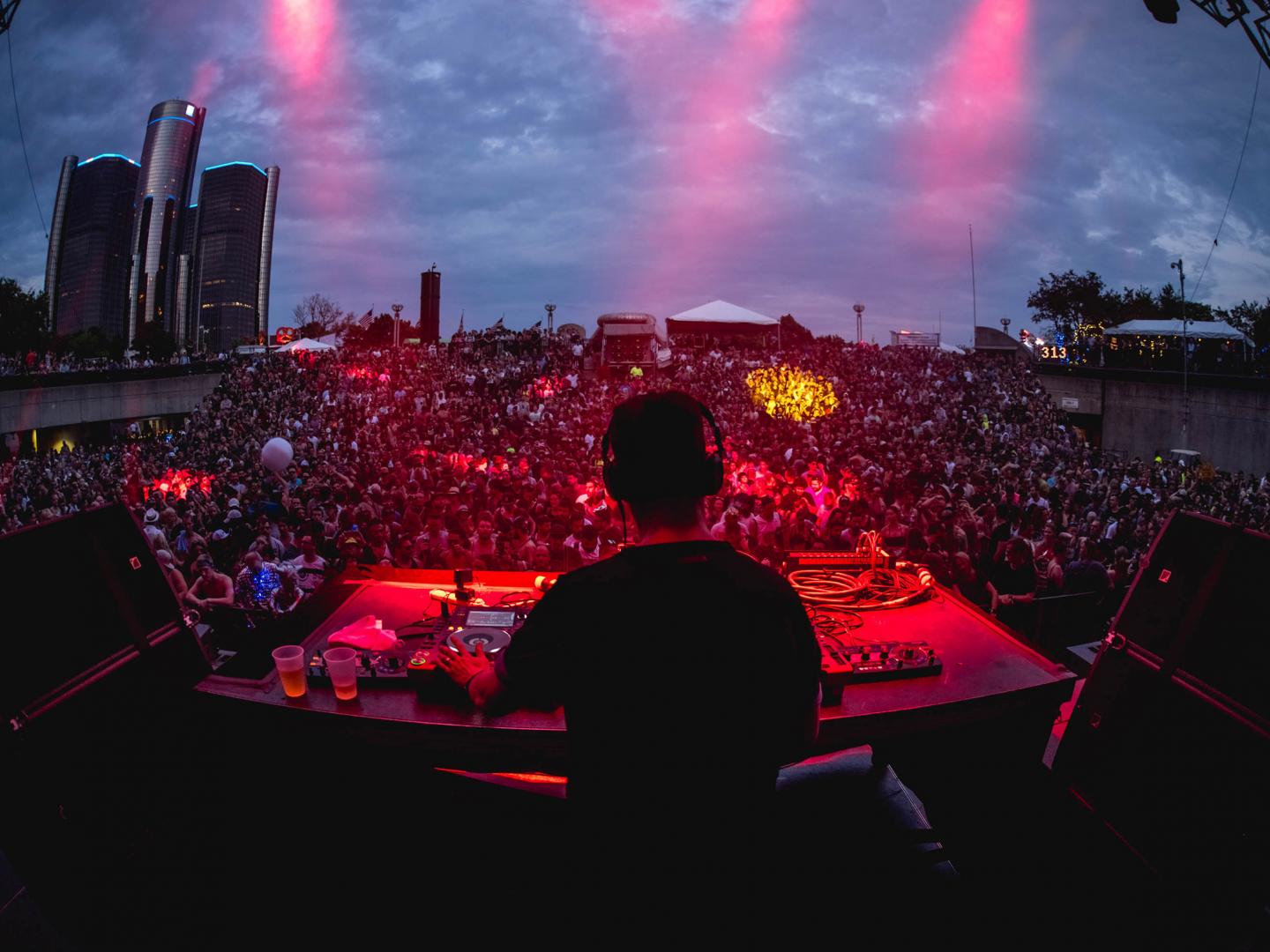 Maceo Plex and Ben Klock performing at Movement Electronic Music Festival at Hart Plaza