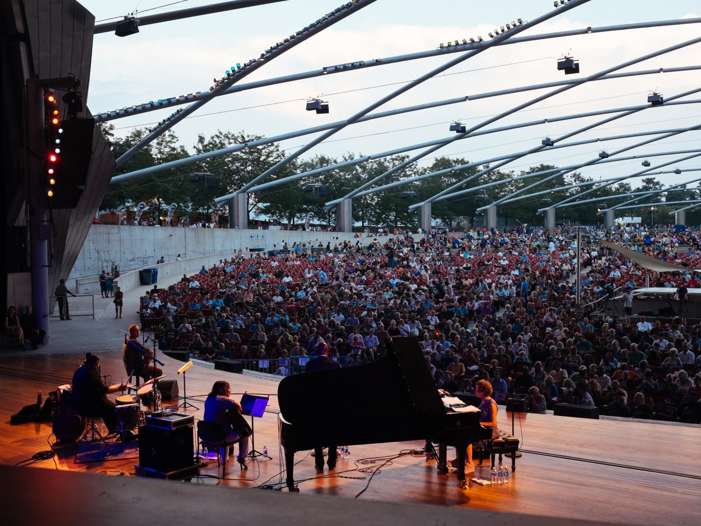 Chicago Jazz Festival performance at Jay Pritzker Pavilion in Millennium Park