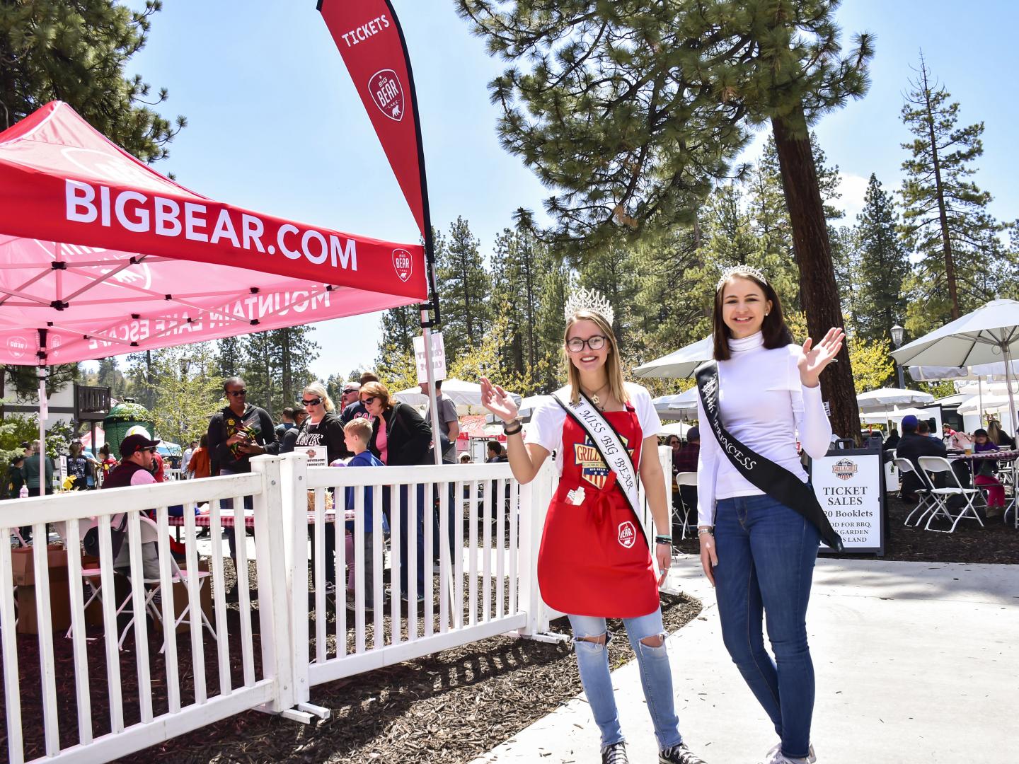 Pageant contestants during the Big Bear Grill & Chill weekend