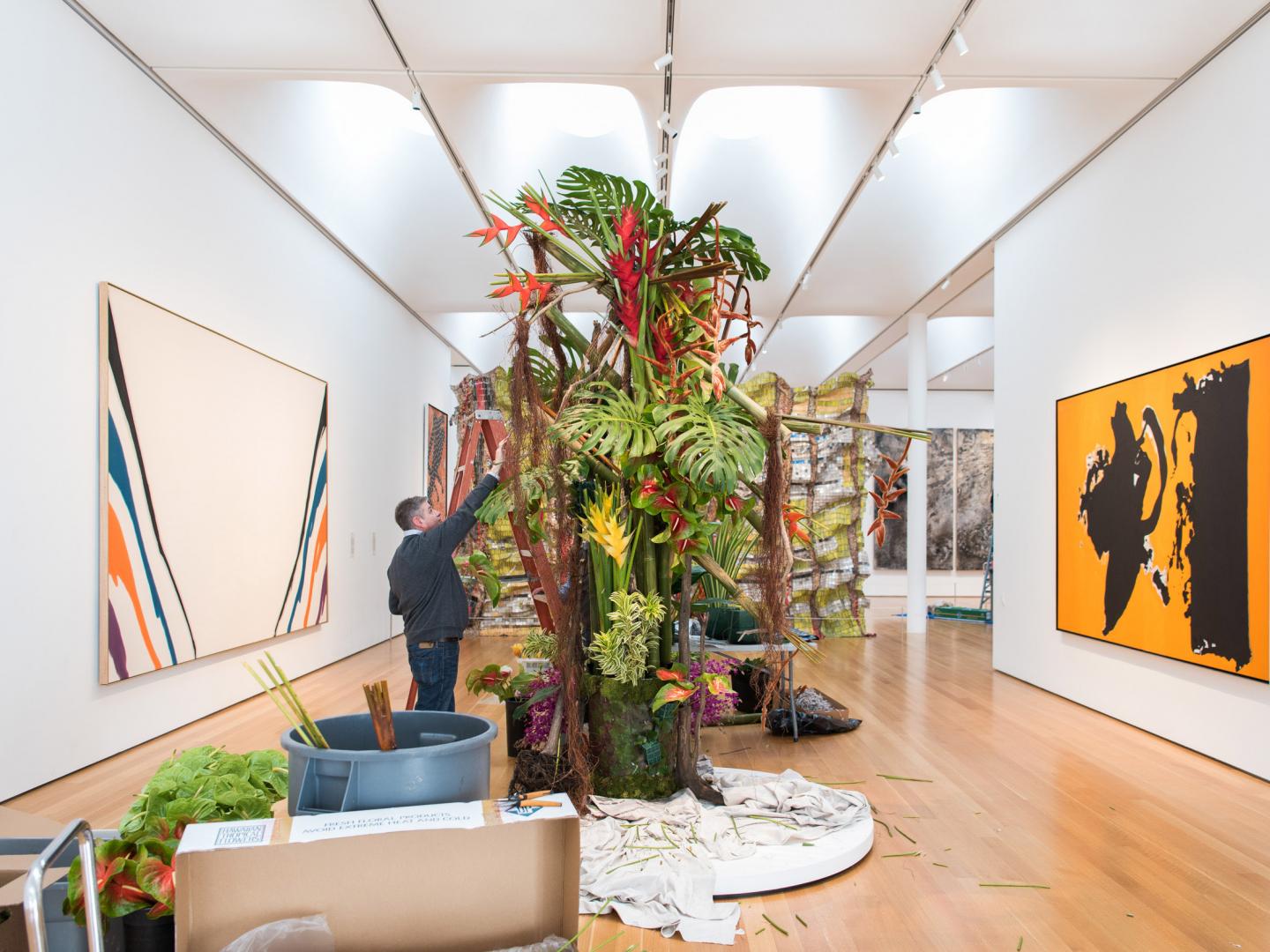 Création d’une exposition à l’occasion du Art in Bloom à Raleigh, en Caroline du Nord