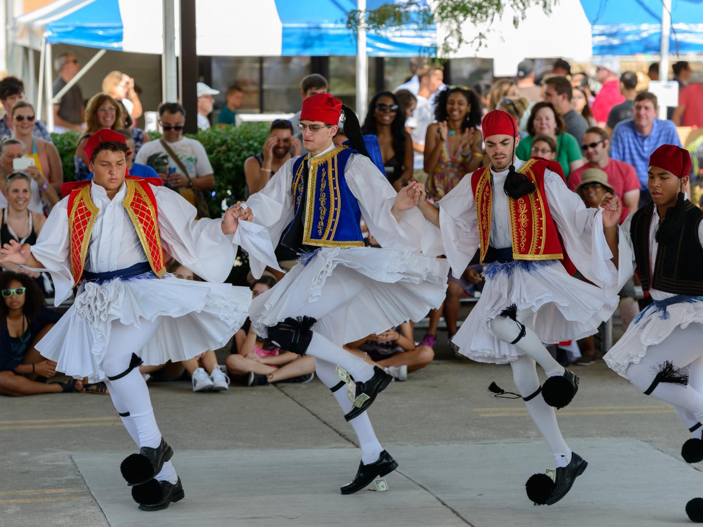Traditional dancing during the Columbus Greek Festival