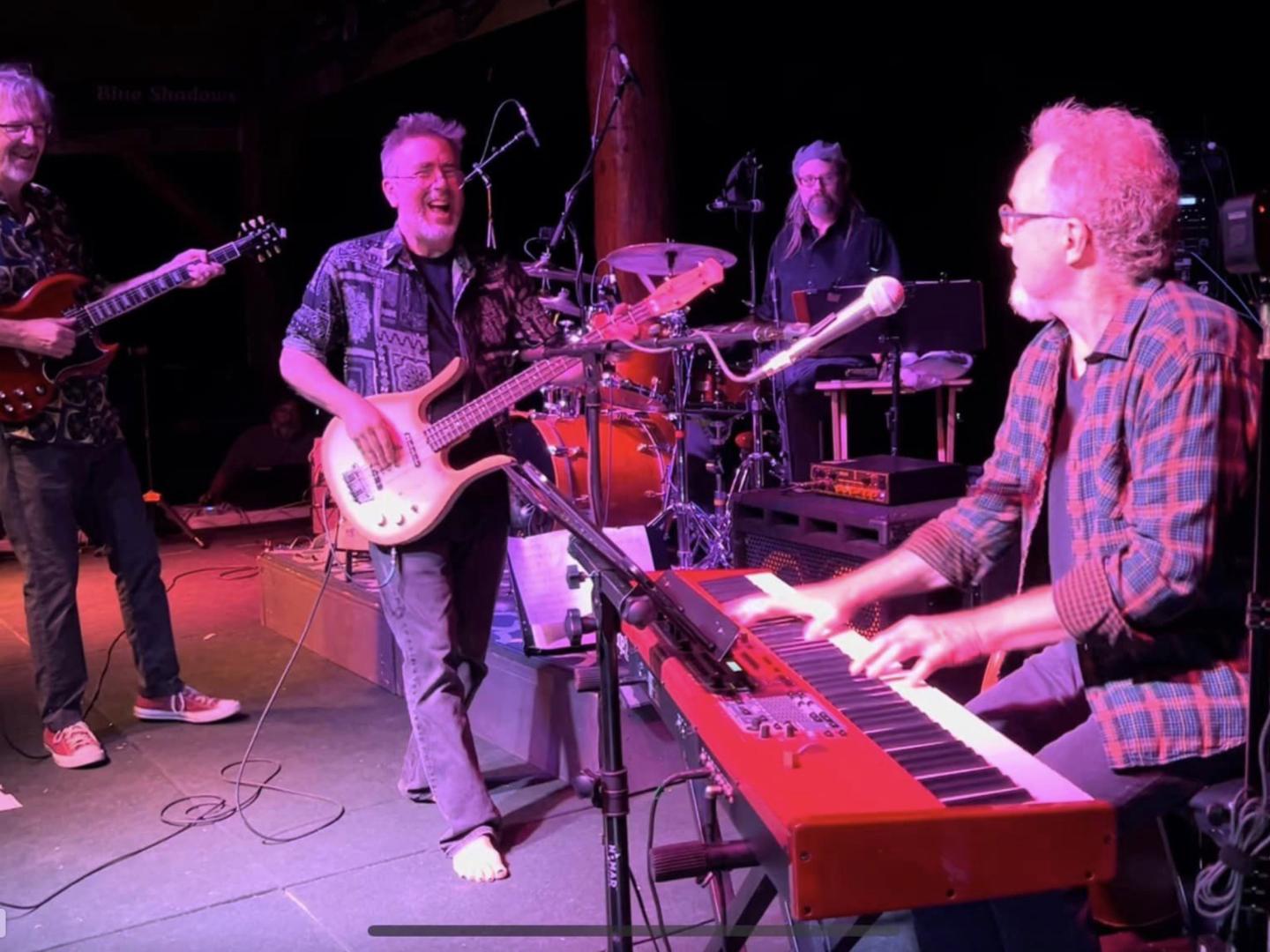 Live music performance at the Riverfront Blues Festival in Libby, Montana