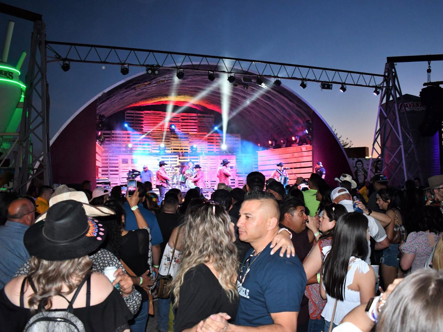 Live music and dancing at the Cinco De Mayo Fajita Festival in Amarillo, Texas