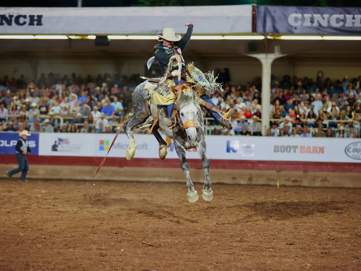 Horseback action during the Pikes Peak or Bust Rodeo Days & NFR Open