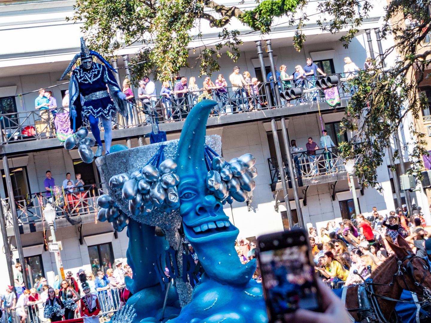 Un desfile de Mardi Gras en Mobile, Alabama