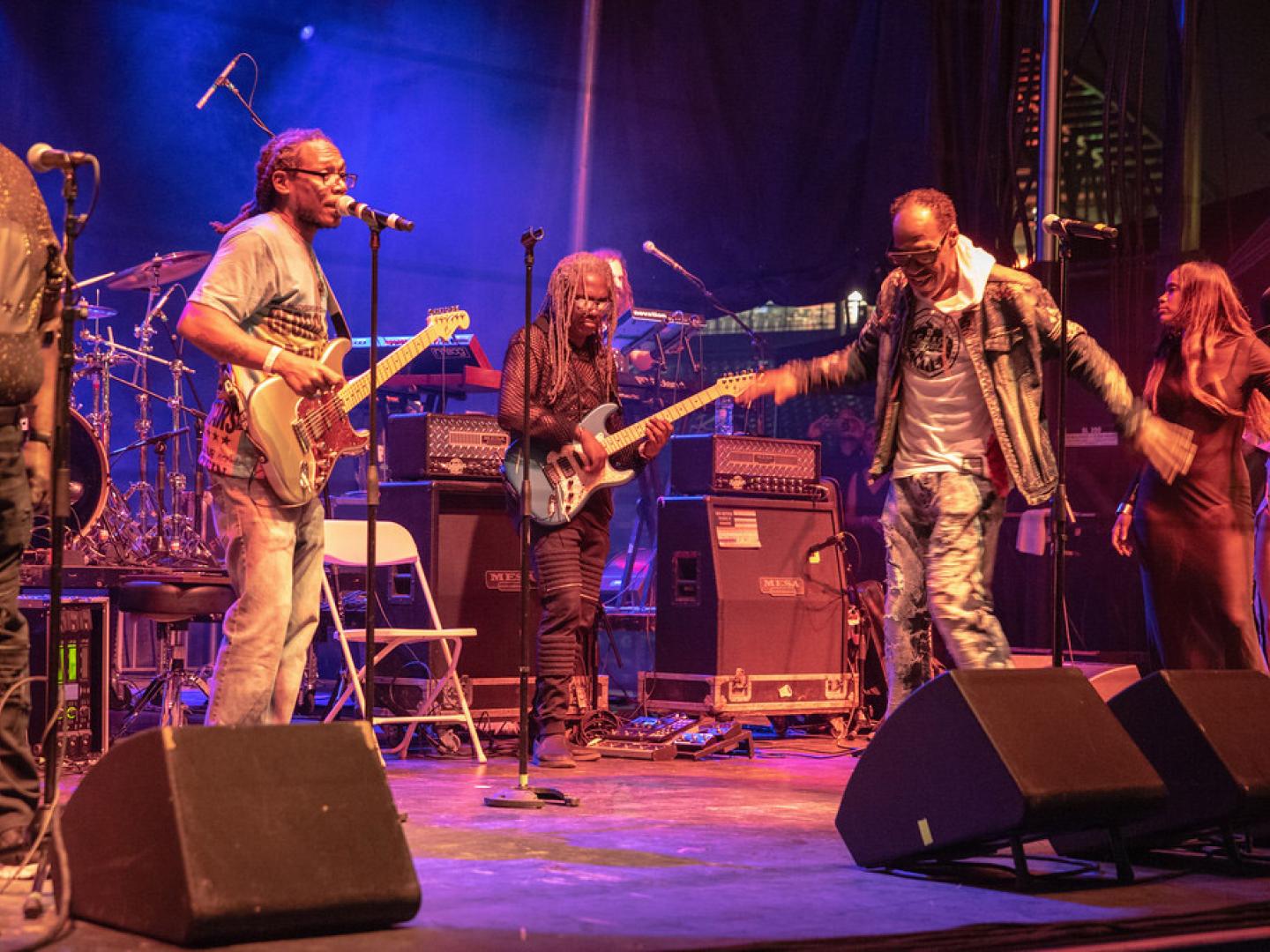 Live entertainment at the Roc Summer Soul Music Festival in Rochester, New York