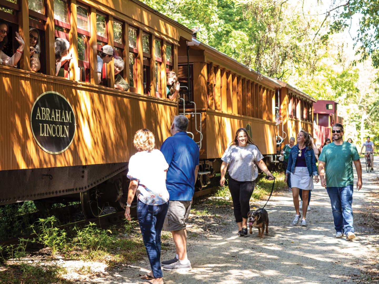 Touring the Northern Central Railway of York in York, Pennsylvania