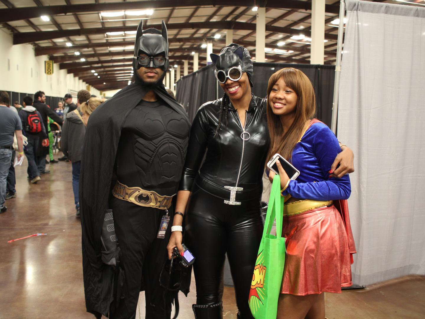 Attendants of Tupelo Con in Tupelo, Mississippi, cosplay as comic book heroes