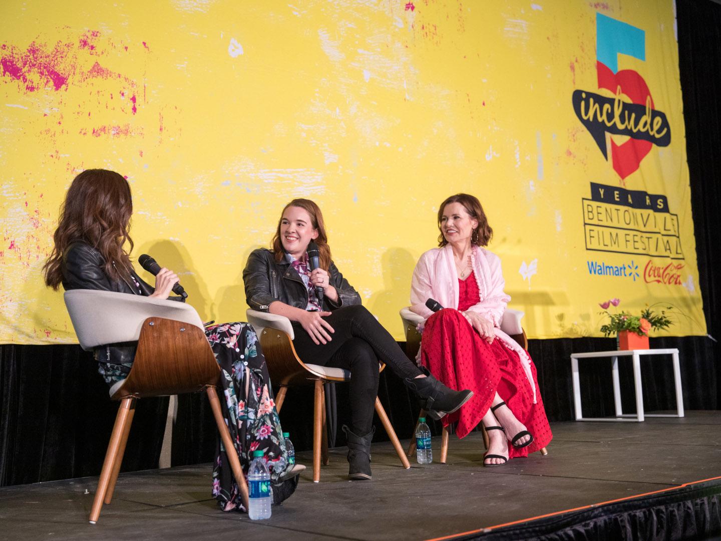 Panelistas del Bentonville Film Festival en Bentonville, Arkansas