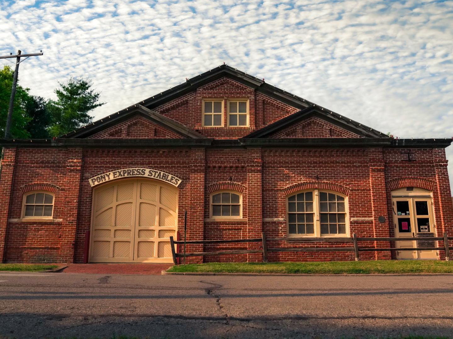 The stable door at the Pony Express Museum in St. Joseph, Missouri
