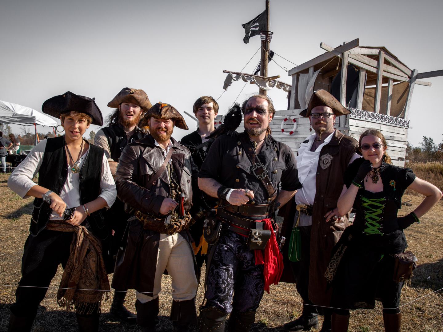 People in costume at St. Joseph, Missouri’s Bluffwood Renaissance Festival 