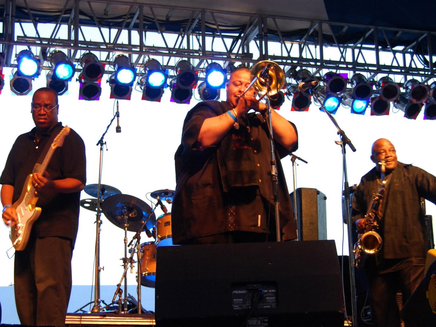 Artistas en el W.C. Handy Blues & Barbecue Festival en Henderson, Kentucky