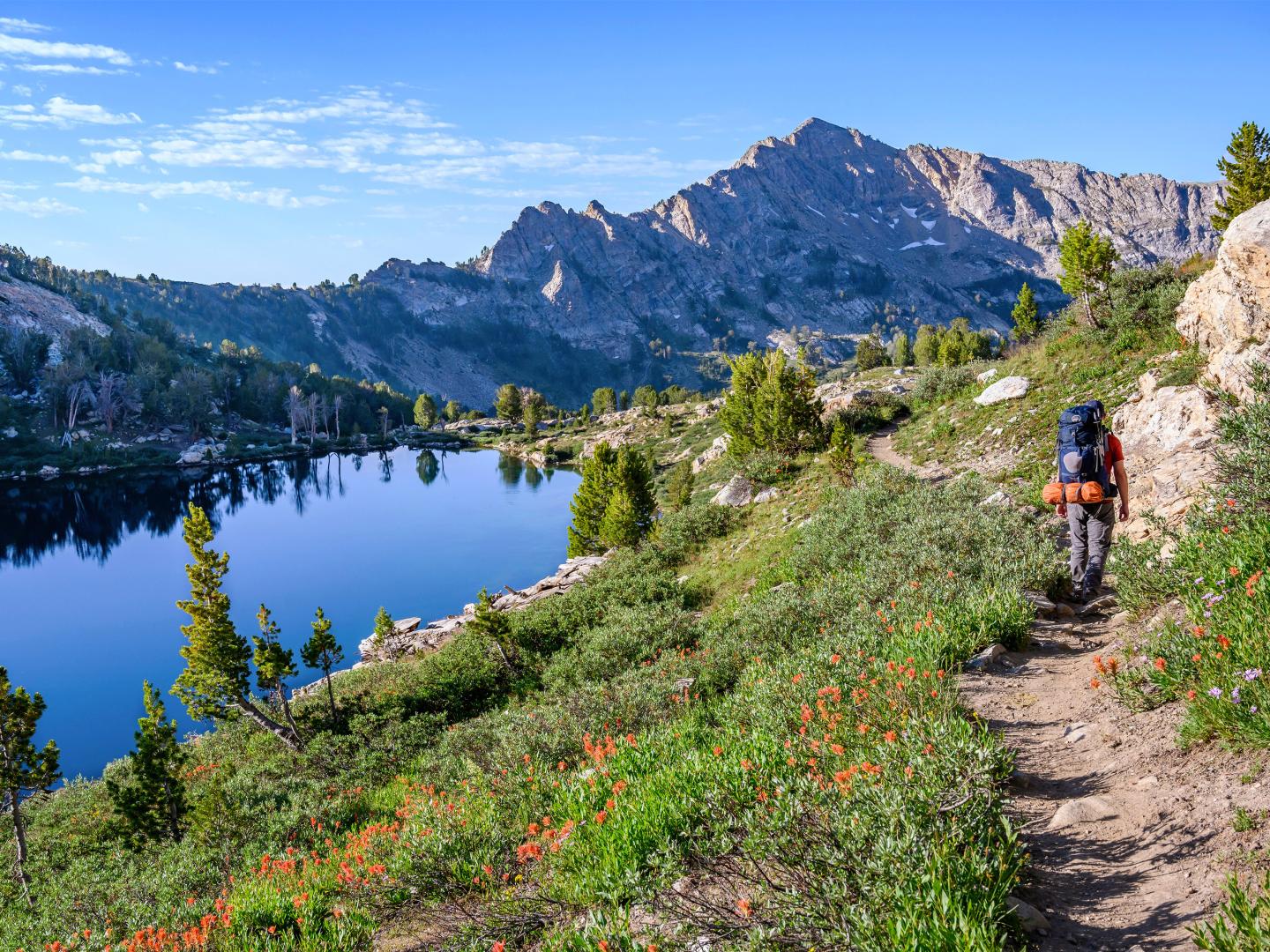 Lamoille Canyon stretches between the Ruby Mountains