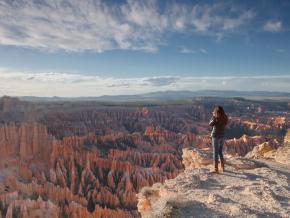 In Bryce Canyon, spires called hoodoos rise like a stone forest