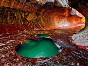 Emerald Pool en The Subway, Zion National Park