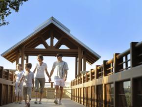 Admiring the view at Arbor Hills Nature Preserve