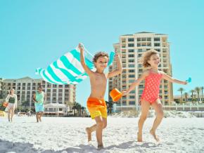 Ready to play on the soft, white sands of Clearwater Beach Ready to play on the soft, white sands of Clearwater Beach