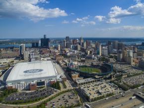 The skyline of downtown Detroit, Michigan The skyline of downtown Detroit, Michigan